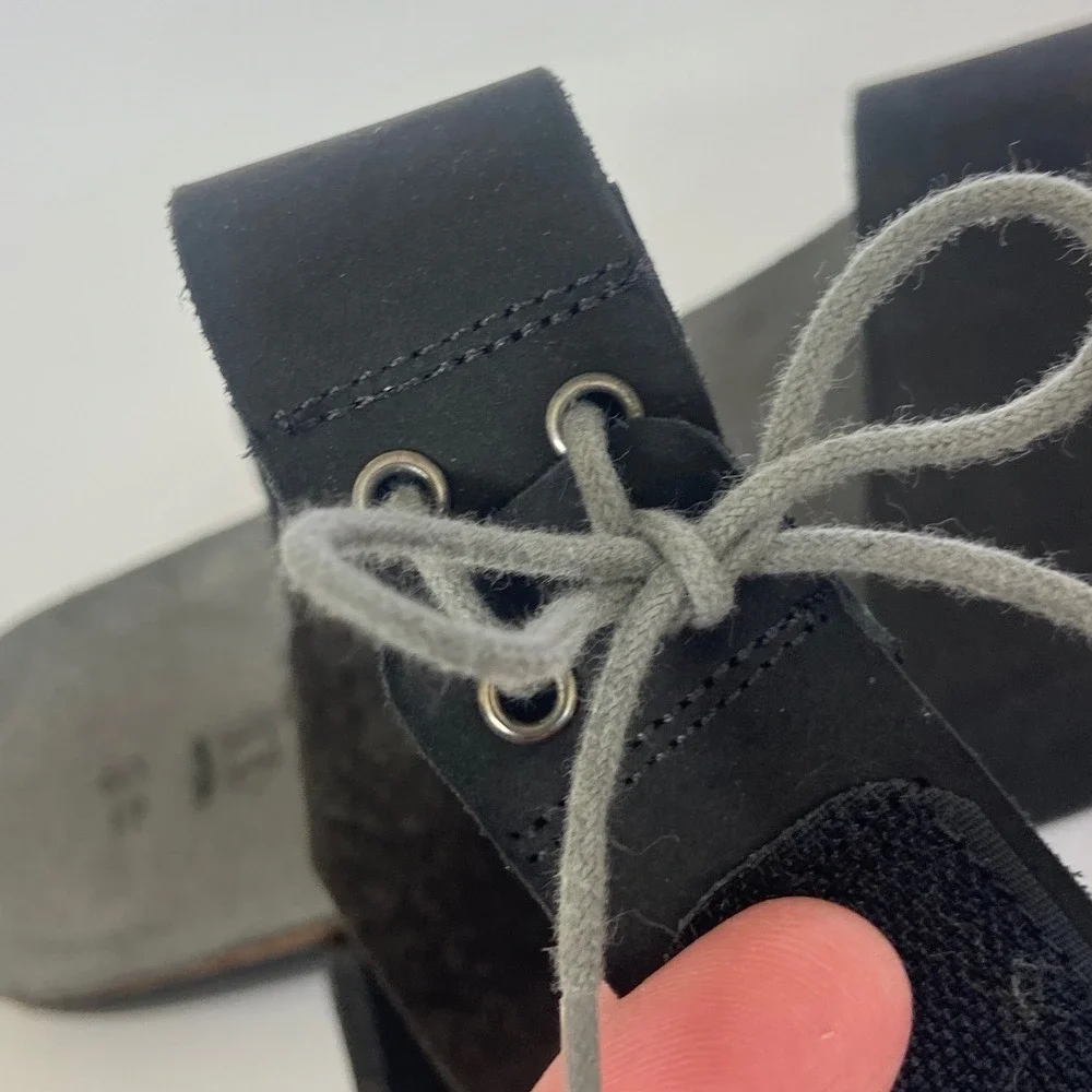Naot Women Black Larissa Leather Ankle Strap Sandals Made in Israel Size 41 10